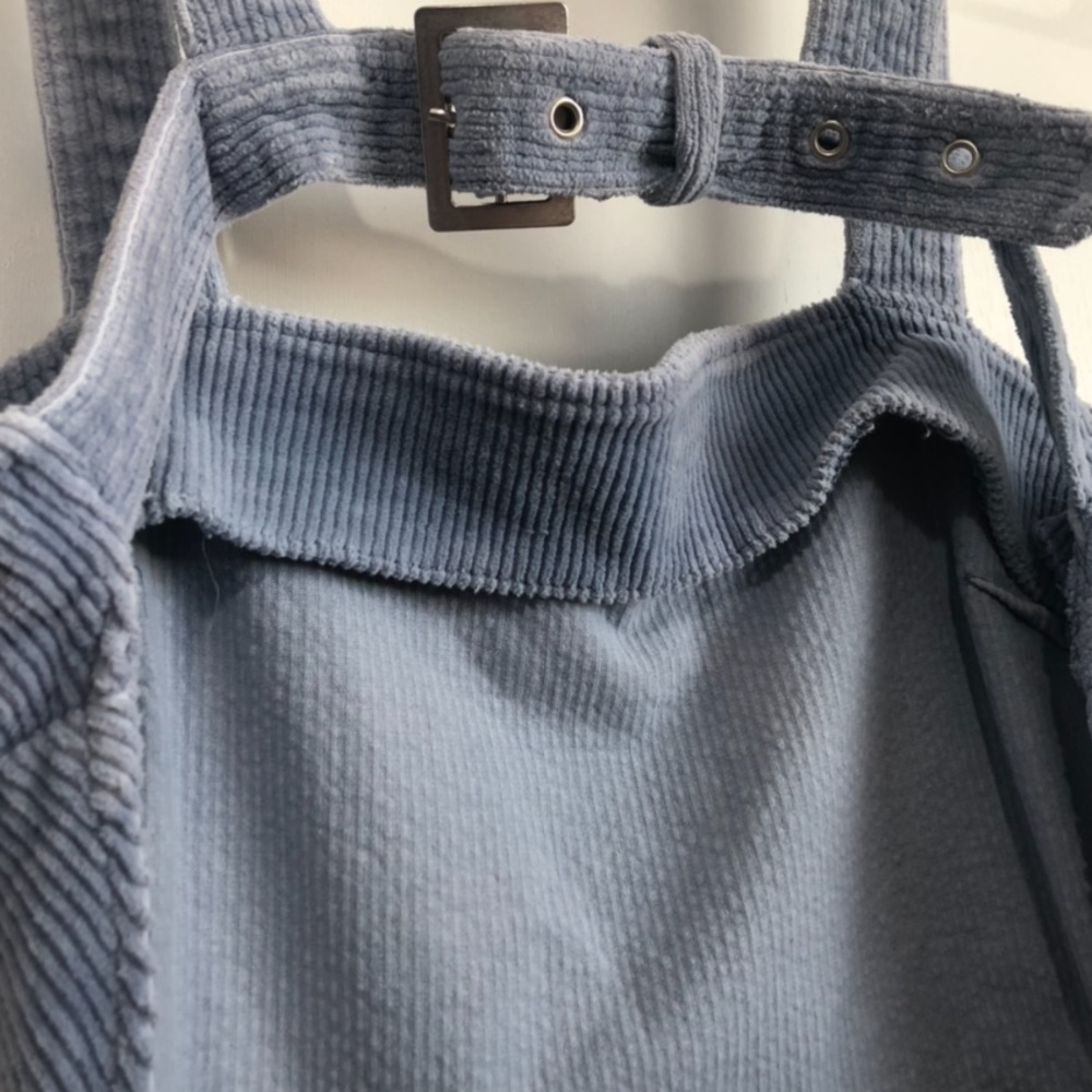 Forever21 Corduroy Baby Blue Overall Dress - Picture 3 of 5